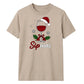 Sipmas Wine Glass Festive Graphic Christmas Unisex T-Shirt