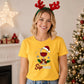 Sipmas Wine Glass Festive Graphic Christmas Unisex T-Shirt