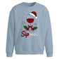 Sipmas Wine Glass Graphic Christmas Oversized Sweatshirt