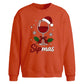 Sipmas Wine Glass Graphic Christmas Oversized Sweatshirt