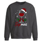 Sipmas Wine Glass Graphic Christmas Oversized Sweatshirt