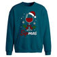 Sipmas Wine Glass Graphic Christmas Oversized Sweatshirt