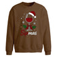 Sipmas Wine Glass Graphic Christmas Oversized Sweatshirt