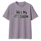 Skeletal hand he's my charm Halloween Oversized T-Shirt