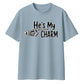 Skeletal hand he's my charm Halloween Oversized T-Shirt