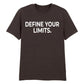 Sleek Define Your Limits Slogan Graphic Unisex T-Shirt