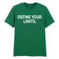 Sleek Define Your Limits Slogan Graphic Unisex T-Shirt