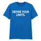 Sleek Define Your Limits Slogan Graphic Unisex T-Shirt