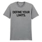 Sleek Define Your Limits Slogan Graphic Unisex T-Shirt