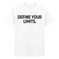 Sleek Define Your Limits Slogan Graphic Unisex T-Shirt