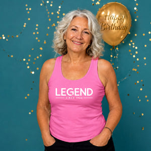 60th Birthday Gift Tank Top Ladies Legend Since 1966