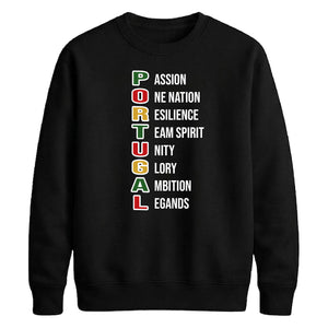 Slogan Portugal football tournament unisex sweatshirt
