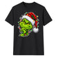 Sly smirking face holiday lights Christmas Unisex T-Shirt