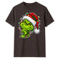 Sly smirking face holiday lights Christmas Unisex T-Shirt