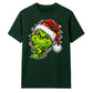 Sly smirking face holiday lights Christmas Unisex T-Shirt