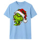 Sly smirking face holiday lights Christmas Unisex T-Shirt
