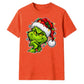 Sly smirking face holiday lights Christmas Unisex T-Shirt