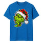 Sly smirking face holiday lights Christmas Unisex T-Shirt