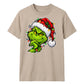 Sly smirking face holiday lights Christmas Unisex T-Shirt