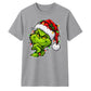Sly smirking face holiday lights Christmas Unisex T-Shirt
