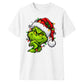 Sly smirking face holiday lights Christmas Unisex T-Shirt