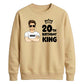 Smart Birthday King Personliased Happy Birthday Sweatshirt
