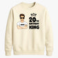Smart Birthday King Personliased Happy Birthday Sweatshirt