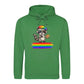 Smiling Raccoon Artist Beret Pride Month Unisex Hoodie