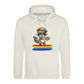 Smiling Raccoon Artist Beret Pride Month Unisex Hoodie