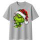 Smirking festive grinch graphic Christmas Oversized T-Shirt