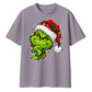 Smirking festive grinch graphic Christmas Oversized T-Shirt