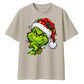Smirking festive grinch graphic Christmas Oversized T-Shirt