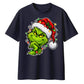 Smirking festive grinch graphic Christmas Oversized T-Shirt