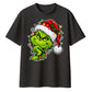 Smirking festive grinch graphic Christmas Oversized T-Shirt