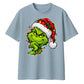 Smirking festive grinch graphic Christmas Oversized T-Shirt