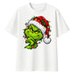 Smirking festive grinch graphic Christmas Oversized T-Shirt