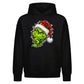 Smirking holiday lights face Christmas Oversized Hoodie