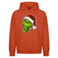 Smirking holiday lights face Christmas Oversized Hoodie