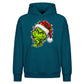 Smirking holiday lights face Christmas Oversized Hoodie
