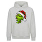 Smirking holiday lights face Christmas Oversized Hoodie