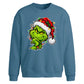 Smirking mischievous face Christmas Oversized Sweatshirt