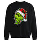 Smirking mischievous face Christmas Oversized Sweatshirt