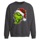 Smirking mischievous face Christmas Oversized Sweatshirt