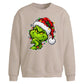 Smirking mischievous face Christmas Oversized Sweatshirt