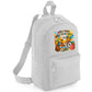 Back To School Kids Fashion Backpack, Cycle & Books Printed Bag, Trendy School Bag With Fun Graphics Boys & Girls M8484