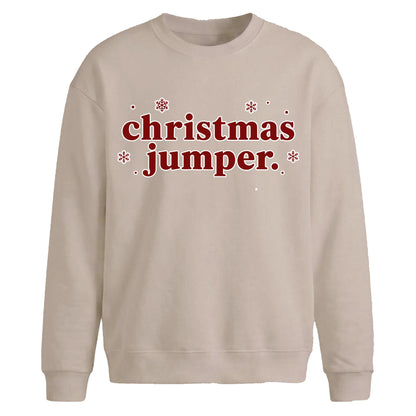 Snowflake Jumper Graphic Christmas Oversized Sweatshirt