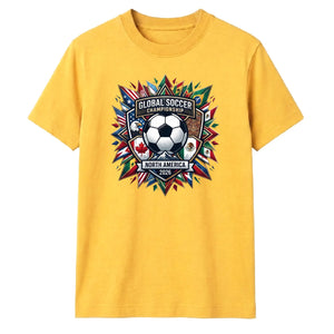 Soccer Championship 2026 Badge Printed  Unisex T-Shirt