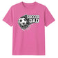 Football Through Net Bold Art Soccer Dad Unisex T-Shirt