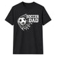 Football Through Net Bold Art Soccer Dad Unisex T-Shirt