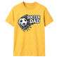 Football Through Net Bold Art Soccer Dad Unisex T-Shirt